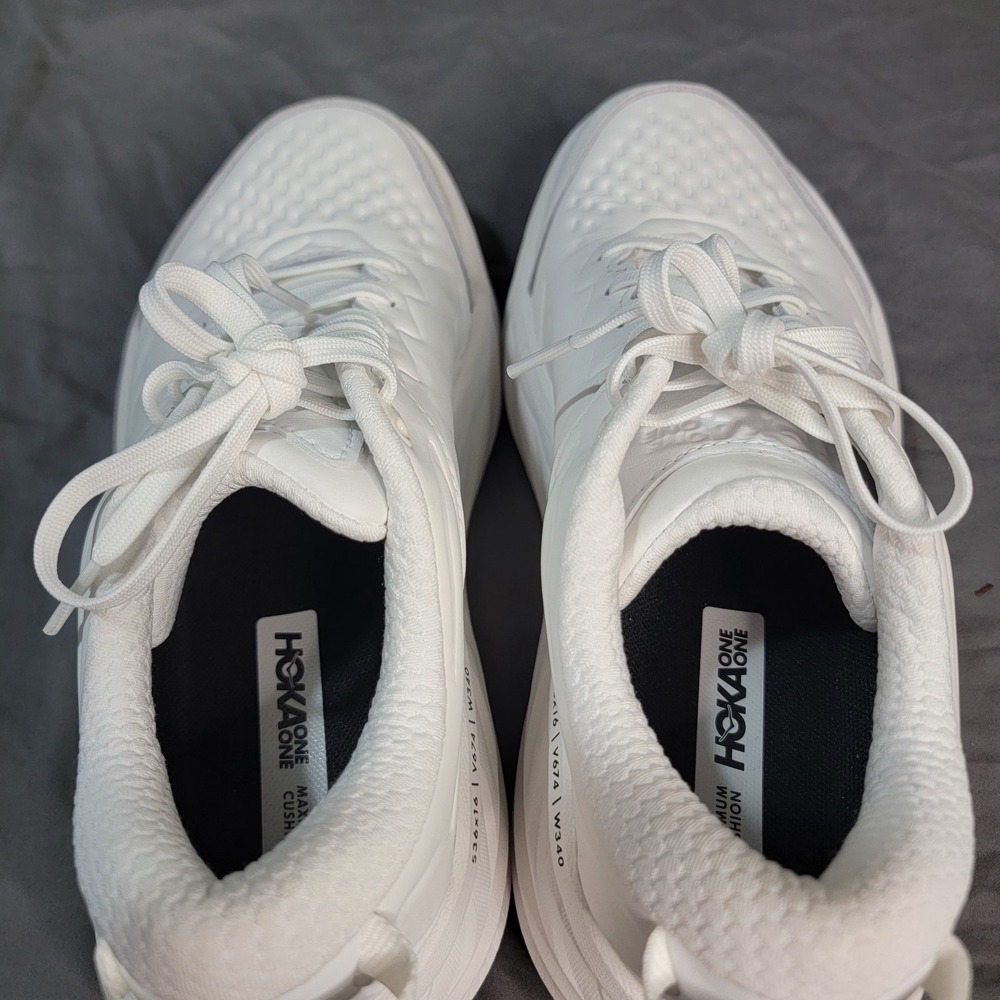 Hoka Bondi SR Running Shoes Womens 9 US White Work Sneaker Slip Resistant - Picture 5 of 14